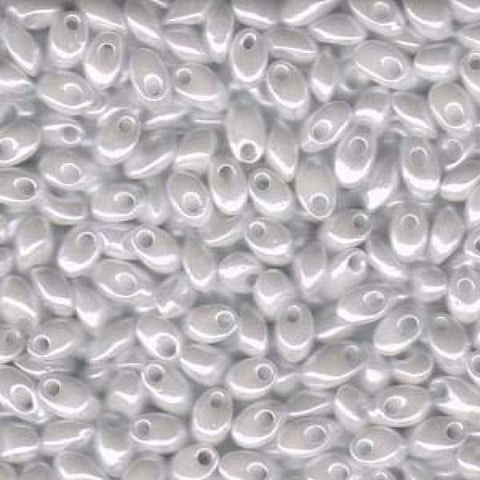 BeadsBalzar Beads & Crafts LONG MAGATAMA 4 X 7 MM WHITE PEARL CEYLON (LMA-0420)