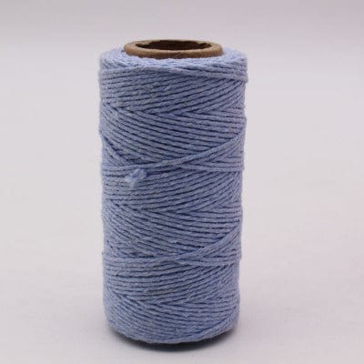 BeadsBalzar Beads & Crafts LT. BLUE ((CM8266-B10) (CM8255-B10) Macrame Cotton Cord, Twisted Cotton Rope, 1.5mm (70m)