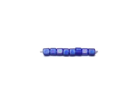 BeadsBalzar Beads & Crafts MATED TR.COBALT AB (SB18-0151FR) (SB18-X) Miyuki Squares 1.8mm (10 GMS)
