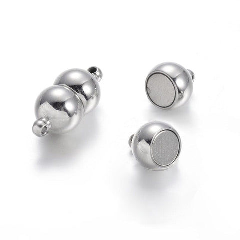 BeadsBalzar Beads & Crafts (MC5473) 304 Stainless Steel Magnetic Clasps