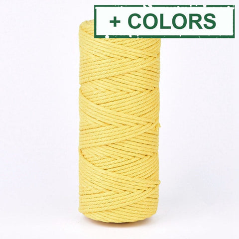 BeadsBalzar Beads & Crafts (MC7936-X) Cotton String Threads, Macrame Cord, 2mm  (100m/roll).