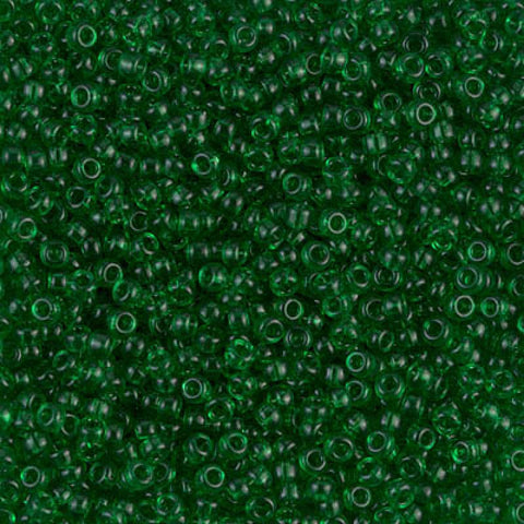BeadsBalzar Beads & Crafts (MSB11-0146-250G) MIYUKI SEED BEADS 11/0 TRANSPARENT GREEN (250 GMS)