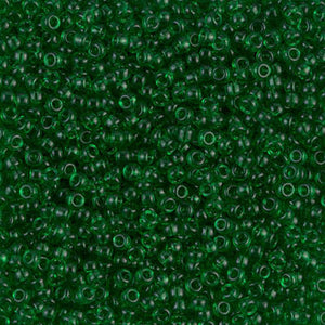 BeadsBalzar Beads & Crafts (MSB11-0146) MIYUKI SEED BEADS 11/0 TRANSPARENT GREEN (25 GMS)