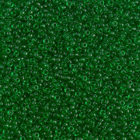BeadsBalzar Beads & Crafts (MSB15-0146) SEED BEADS 15-0 TRANSPARENT GREEN  (10 GMS)