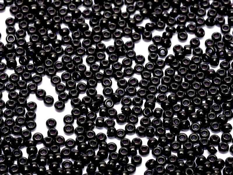 BeadsBalzar Beads & Crafts (MSB15-0401) SEED BEADS 15-0 BLACK (10 GMS)
