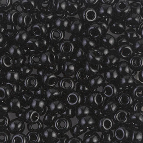BeadsBalzar Beads & Crafts (MSB6-0401) MIYUKI SEED BEADS 6/0 BLACK (25 GMS)