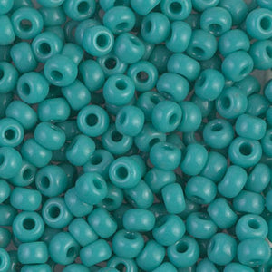 BeadsBalzar Beads & Crafts (MSB6-0412-250G) MIYUKI SEED BEADS 6/0 OPAQUE TURQUOISE GREEN (250 GMS)