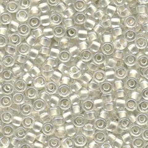 BeadsBalzar Beads & Crafts (MSB6-4601) MIYUKI SEED BEADS 6-0 INSIDE DYED PEARLIZE WHITE (25 GMS)