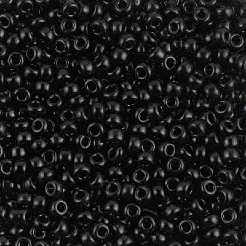BeadsBalzar Beads & Crafts (MSB8-0401-250G) MIYUKI SEED BEADS 8/0 BLACK (250 GMS)