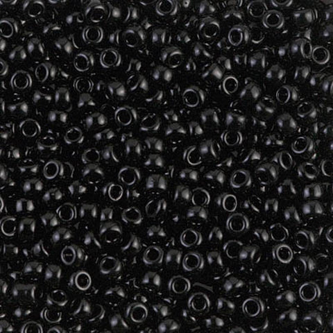 BeadsBalzar Beads & Crafts (MSB8-0401) MIYUKI SEED BEADS 8/0 BLACK (25 GMS)