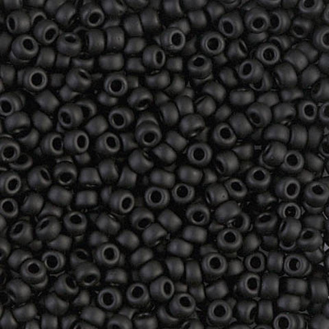 BeadsBalzar Beads & Crafts (MSB8-0401F) MIYUKI SEED BEADS 8/0 BLACK MATTED (25 GMS)