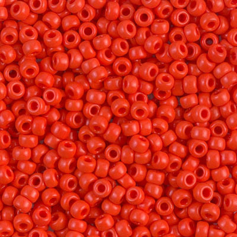 BeadsBalzar Beads & Crafts (MSB8-0407-250G) MIYUKI SEED BEADS 8/0 OPAQUE RED (250 GMS)