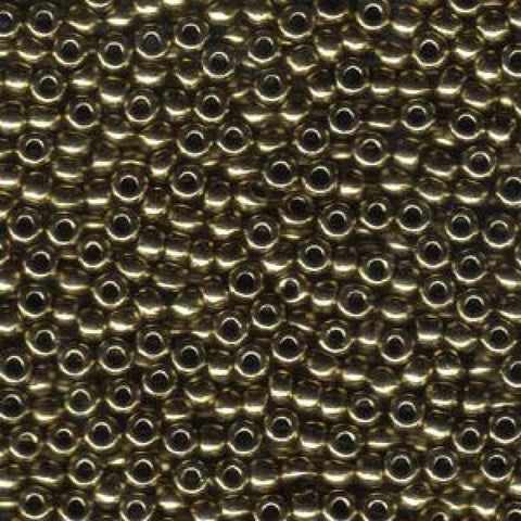 BeadsBalzar Beads & Crafts (MSB8-0457) MIYUKI SEED BEADS 8/0 METALLIC DK.BRONZE (25 GMS)