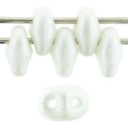 BeadsBalzar Beads & Crafts (MSD-24001AL) MATUBO SUPERDUO 2X5MM PEARL SHINE WHITE