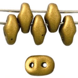 BeadsBalzar Beads & Crafts (MSD-K0172) SUPERDUO MATTE METALLIC AZTEC GOLD