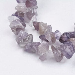 BeadsBalzar Beads & Crafts Natural Amethyst Stone Bead Strands, Chip (BG5019)