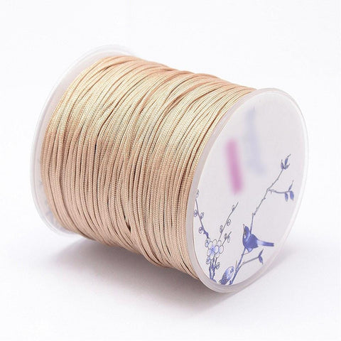 BeadsBalzar Beads & Crafts (NC5165E) Nylon Threads, Wheat Size: about 1mm in diameter (+/- 100 MET)
