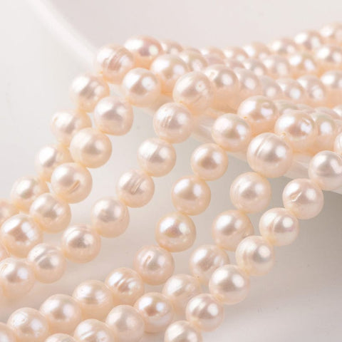 BeadsBalzar Beads & Crafts (PE3080) Grade A Freshwater Pearls 8-9mm