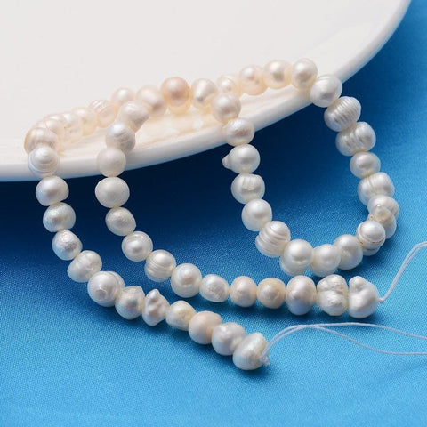 BeadsBalzar Beads & Crafts (PE922) Freshwater pearls 6-7mm