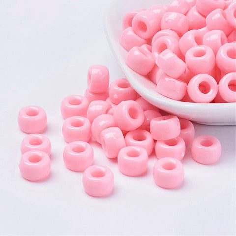 1500 Pcs Acrylic Round Pink Beads for Bracelets 6mm Plastic Colored Beads  Jewelry Making Rainbow Resin Beads for Bracelets Making Craft Supplies