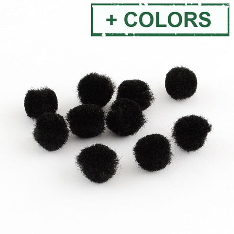 BeadsBalzar Beads & Crafts (PM2083X) Pom Pom Yarn Pom Pom Balls, HotPink Size: about 10mm (100 PCS)