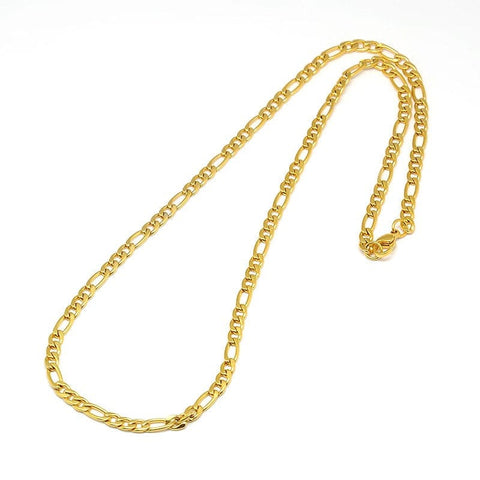 BeadsBalzar Beads & Crafts (SC6484A) 304 Stainless Steel Figaro Chain Necklace Makings, Golden Size: about 3mm wide, 17.91"(45.5cm) long,