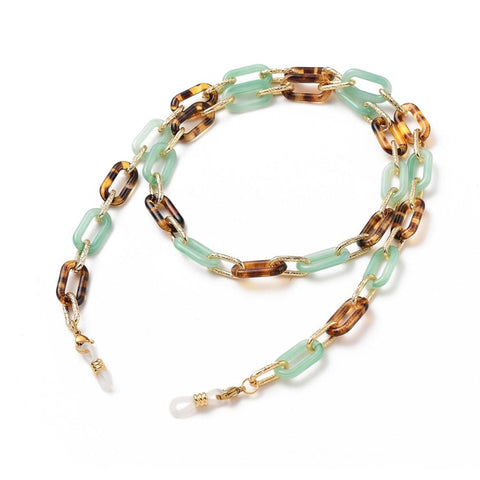 BeadsBalzar Beads & Crafts (SE7361-01) LIGHT GREEN (SE7361-X) Eyeglasses Chains, Neck Strap for Eyeglasses,  Dark Turquoise (73cm)