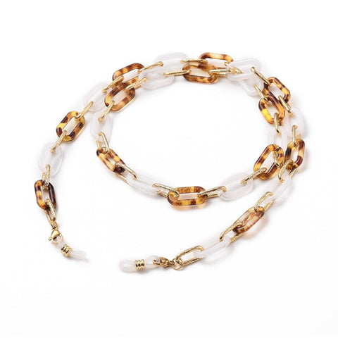 BeadsBalzar Beads & Crafts (SE7361-05) WHITE (SE7361-X) Eyeglasses Chains, Neck Strap for Eyeglasses,  Dark Turquoise (73cm)