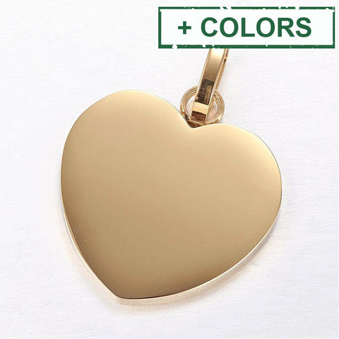 BeadsBalzar Beads & Crafts (SH8496-X) 304 Stainless Steel Stamping Blank Tag Pendants, Heart, 28mm (1 PC)
