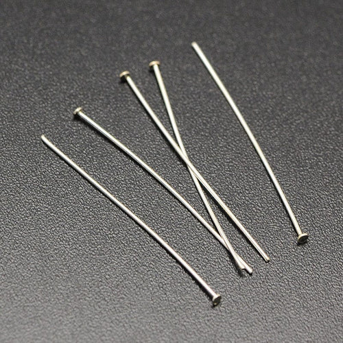 BeadsBalzar Beads & Crafts Silver 925 headpins (SS3466)