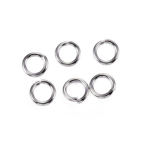 BeadsBalzar Beads & Crafts (SJ6138D) 304 Stainless Steel Jump Rings, 4.5mm (5 GMS)
