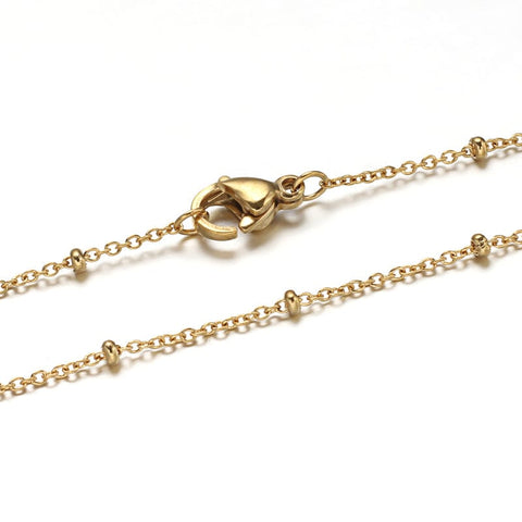BeadsBalzar Beads & Crafts (SN4441) 304 Stainless steel Necklace