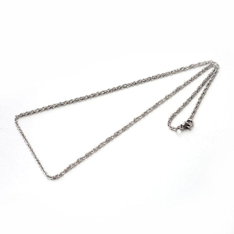 BeadsBalzar Beads & Crafts (SN6120A) 304 Stainless Steel Rope Chain Necklaces, 59.9cm) long;