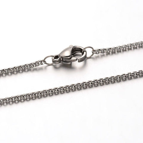 BeadsBalzar Beads & Crafts (SN8217-35) 304 Stainless Steel Cable Chain Necklaces,(40cm)