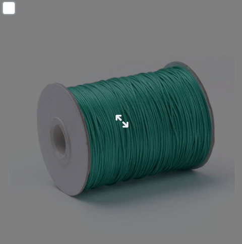 BeadsBalzar Beads & Crafts SPRING GREEN (WC08-129) (WC08-X) Braided Korean Waxed Polyester Cords (80 MET)