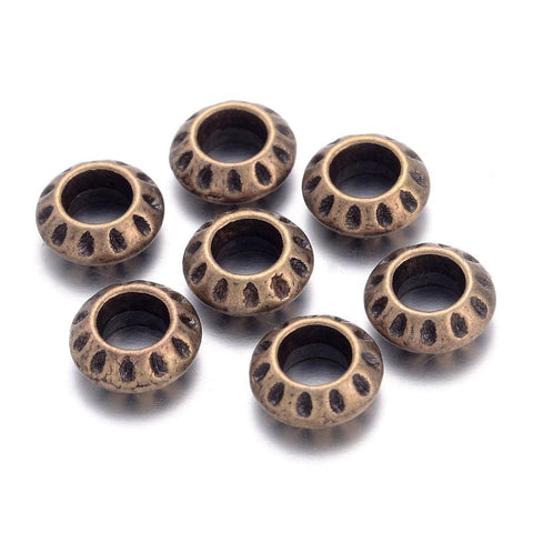 10mm Rhinestone Spacers (large hole) Spacer Beads – Spectral Art