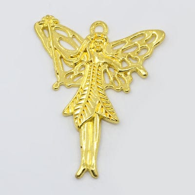 BeadsBalzar Beads & Crafts (TF3933) Fairy Angel Gold colour (3 PCS)