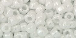 BeadsBalzar Beads & Crafts (TR-06-121) TOHO - Round 6/0 : Opaque-Lustered White (25 GMS)