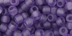 BeadsBalzar Beads & Crafts (TR-06-19F) TOHO - Round 6/0 : Transparent-Frosted Sugar Plum (25 GMS)