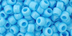 BeadsBalzar Beads & Crafts (TR-06-43) TOHO - Round 6/0 : Opaque Blue Turquoise (25 GMS)