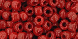 BeadsBalzar Beads & Crafts (TR-06-45A-250G) TOHO - Round 6/0 : Opaque Cherry (250 GMS)