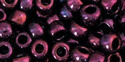 BeadsBalzar Beads & Crafts (TR-06-503) TOHO - Round 6/0 : Higher-Metallic Dk Amethyst (25 GMS)