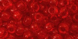 BeadsBalzar Beads & Crafts (TR-06-5B) TOHO - Round 6/0 : Transparent Siam Ruby (25 GMS)