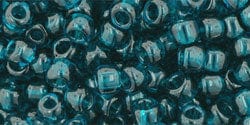 BeadsBalzar Beads & Crafts (TR-06-7BD) TOHO - Round 6/0 : Transparent Capri Blue (25 GMS)