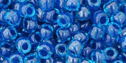 BeadsBalzar Beads & Crafts (TR-06-932)  TOHO - Round 6/0 : Inside-Color Aqua/Capri-Lined (25 GMS)