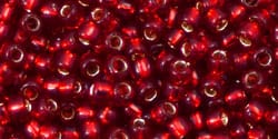BeadsBalzar Beads & Crafts (TR-08-25C-250G) TOHO - Round 8/0 : Silver-Lined Ruby (250 GMS)
