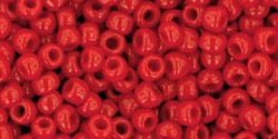 BeadsBalzar Beads & Crafts (TR-08-45-250G) TOHO - Round 8/0 : Opaque Pepper Red (250 GMS)