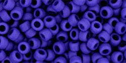 BeadsBalzar Beads & Crafts (TR-08-48F) TOHO - Round 8/0 : Opaque-Frosted Navy Blue (25 GMS)