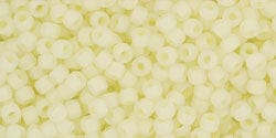 BeadsBalzar Beads & Crafts (TR-11-142F) TOHO - Round 11/0 : Ceylon Frosted Banana Cream (25 GMS)