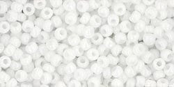 BeadsBalzar Beads & Crafts (TR-11-41) TOHO - Round 11/0 : Opaque White (25 GMS)